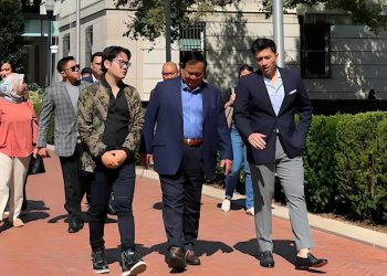 Menhan Prabowo Temui Mahasiswa Indonesia di Universitas Columbia