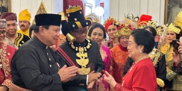 Prabowo Bertemu Megawati Di Sela-sela Upacara HUT RI Ke-78