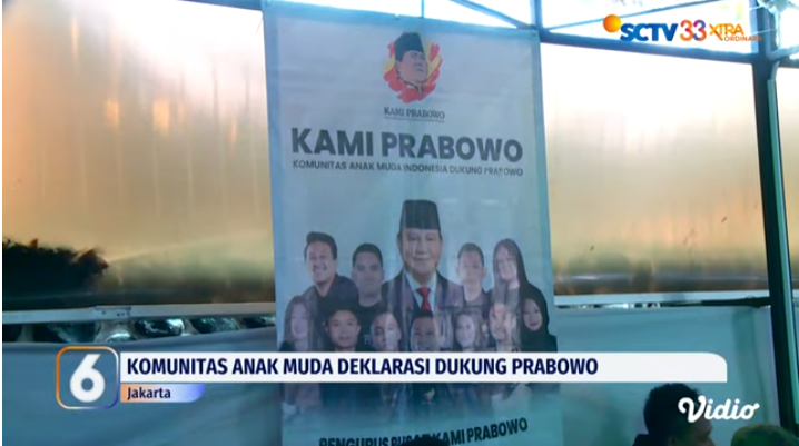 Relawan ‘KAMI Prabowo’ Deklarasi Dukung Prabowo Subianto di Pilpres 2024