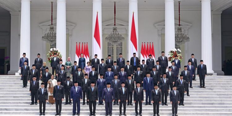Presiden Prabowo Subianto Resmi Lantik Menteri Kabinet Merah Putih