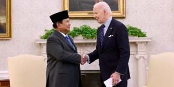 Joe Biden Sambut Hangat Prabowo Subianto di Gedung Putih