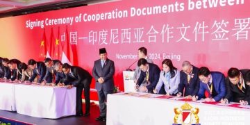 Presiden Prabowo Saksikan Penandatanganan Kerjasama GOTO, Tencent and Alibaba